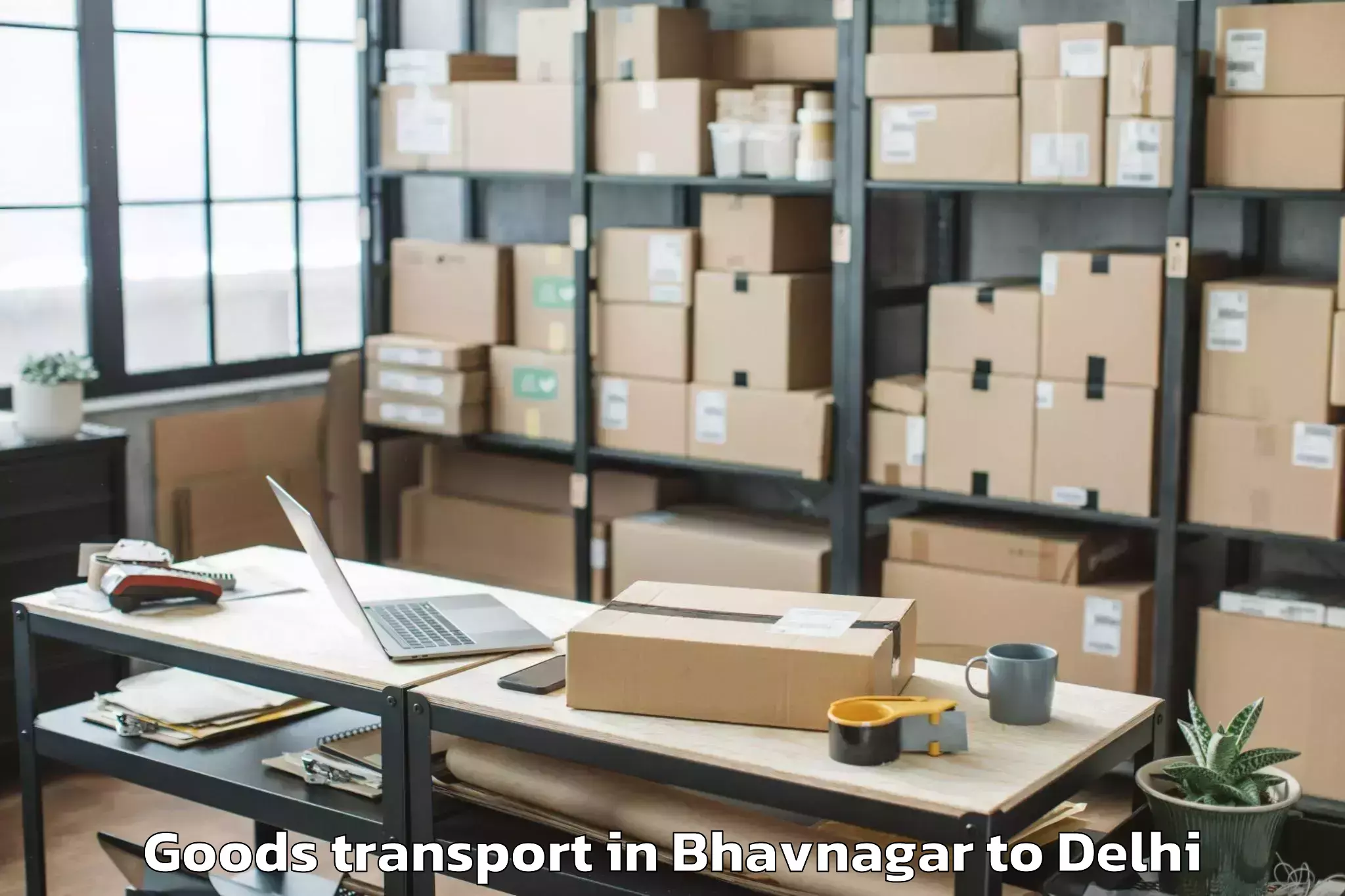 Quality Bhavnagar to Pitampura Goods Transport